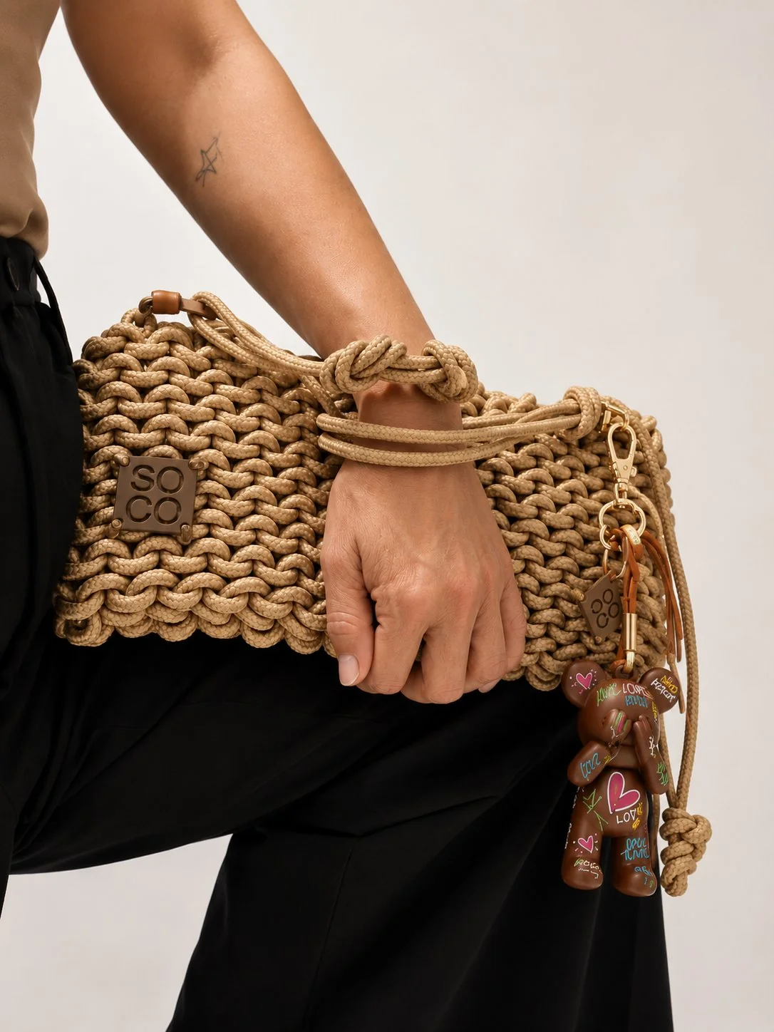 Blind Love - Bag Charm + Latte Handbag (Nina) 5
