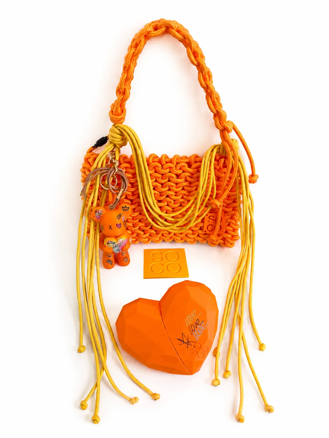 Endless Love - Bag Charm + Orange Handbag (Mini Nina) 6