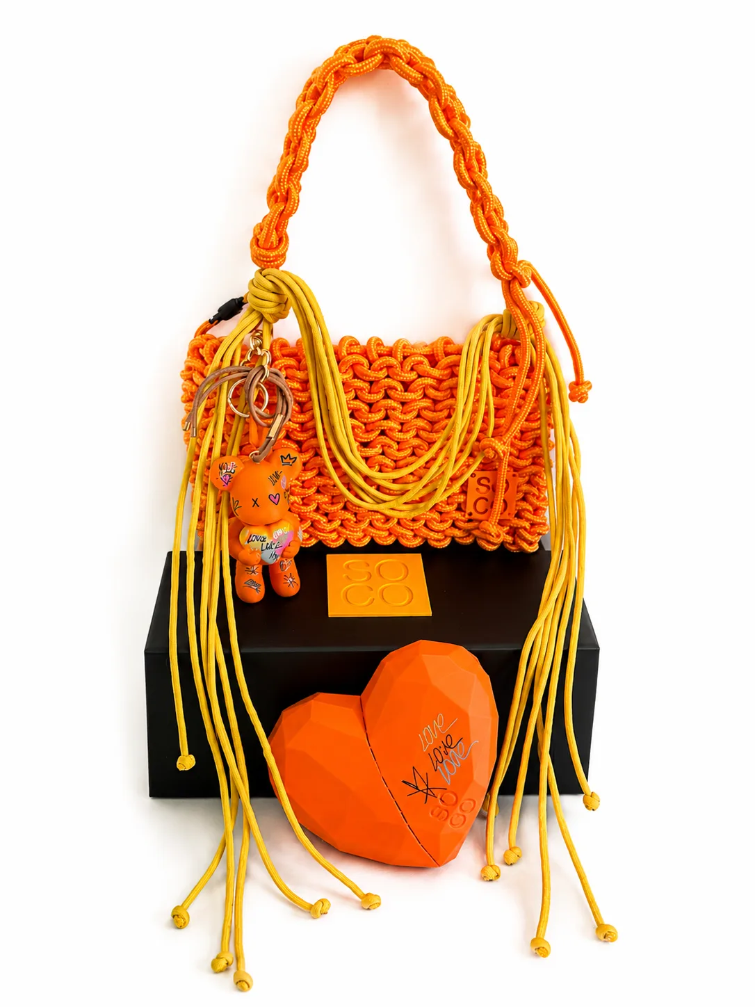 Endless Love - Bag Charm + Orange Handbag (Mini Nina)