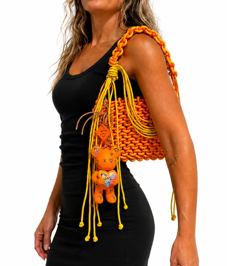 Endless Love - Bag Charm + Orange Handbag (Mini Nina) 4