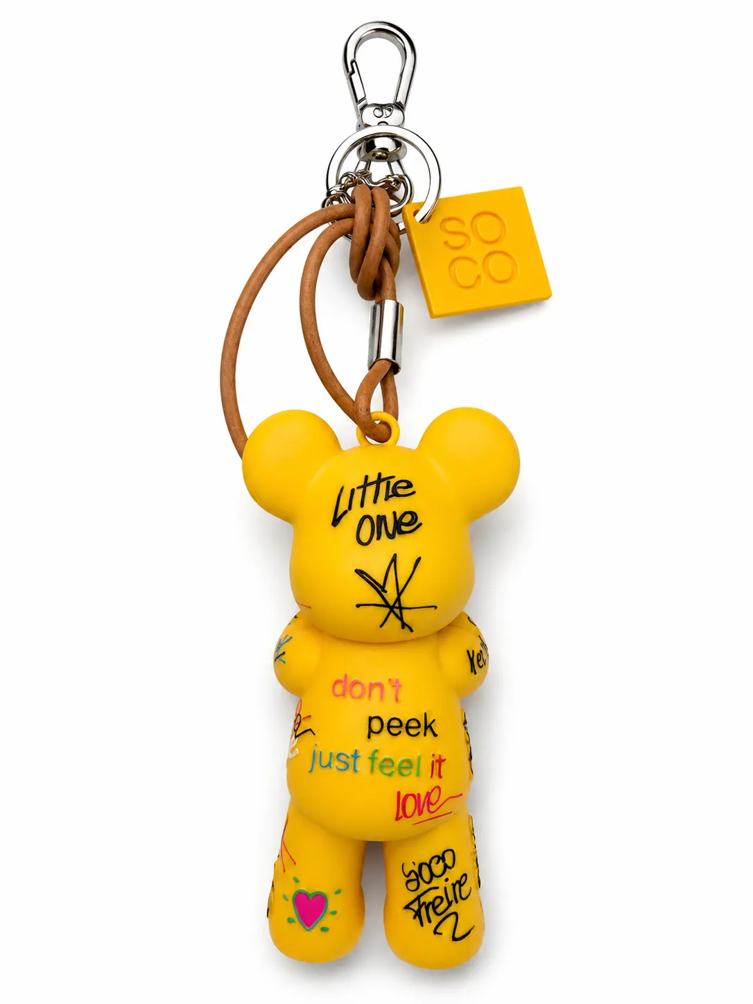 Blind Love - Bag Charm - blind-love-yellow-back