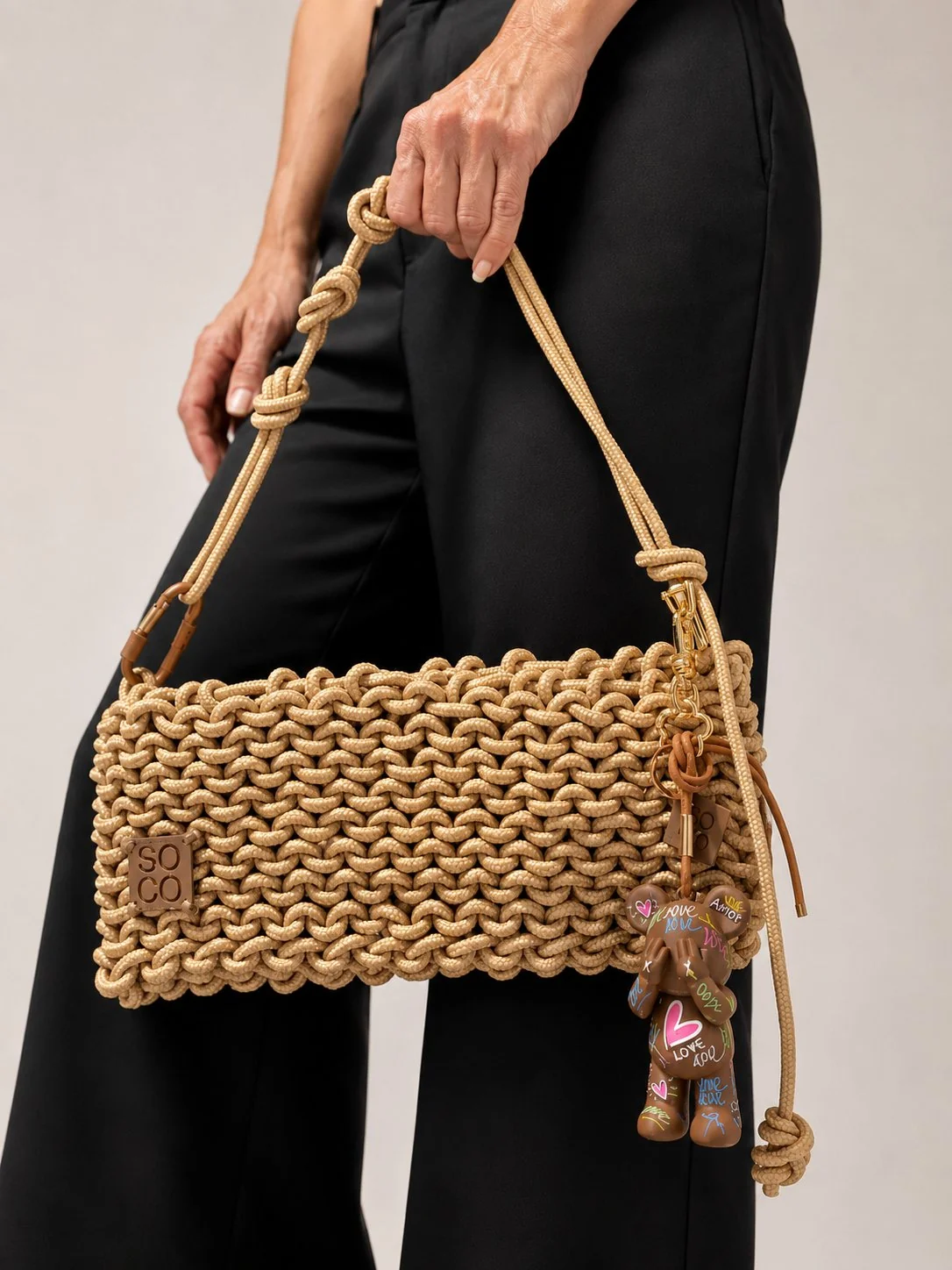 Blind Love - Bag Charm + Latte Handbag (Nina) 4