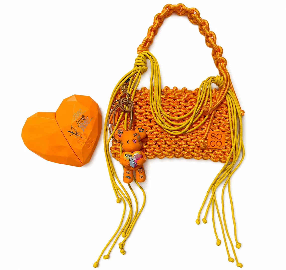 Endless Love - Bag Charm + Orange Handbag (Mini Nina) 2