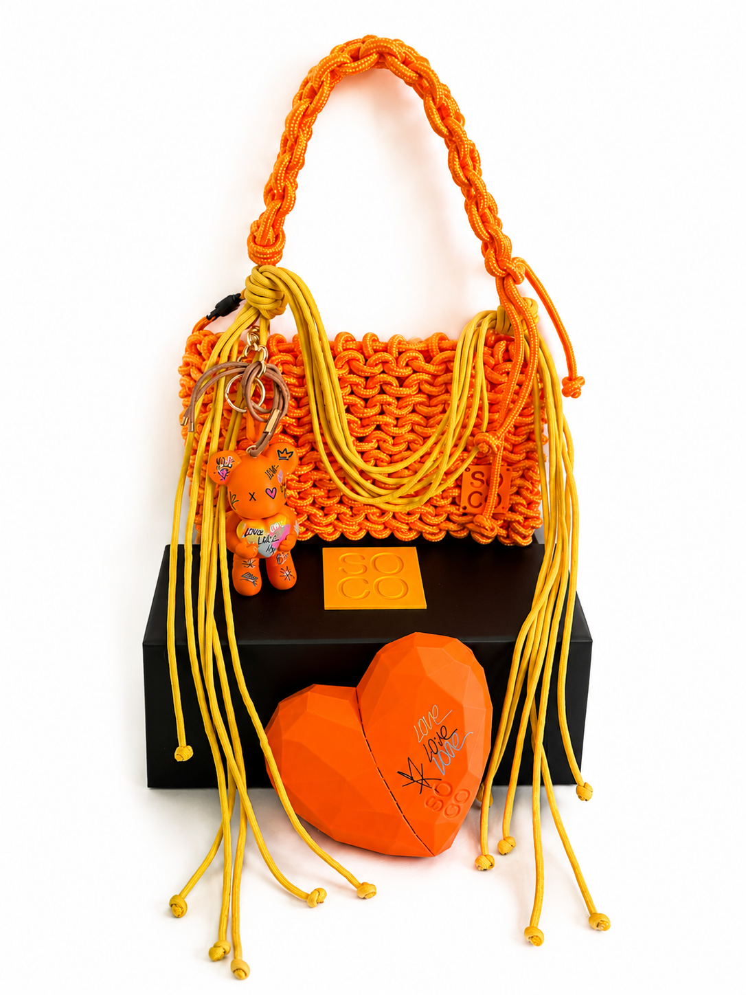 Endless Love - Bag Charm + Orange Handbag (Mini Nina)